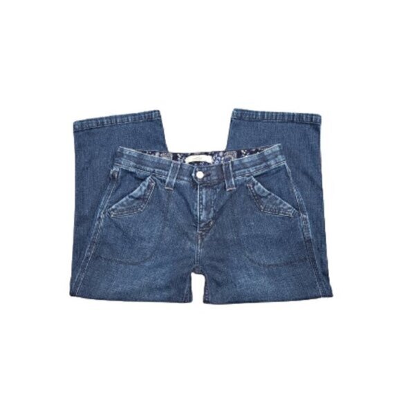 Levi's Mid-Rise Straight Crop Jeans - Picture 1 of 6